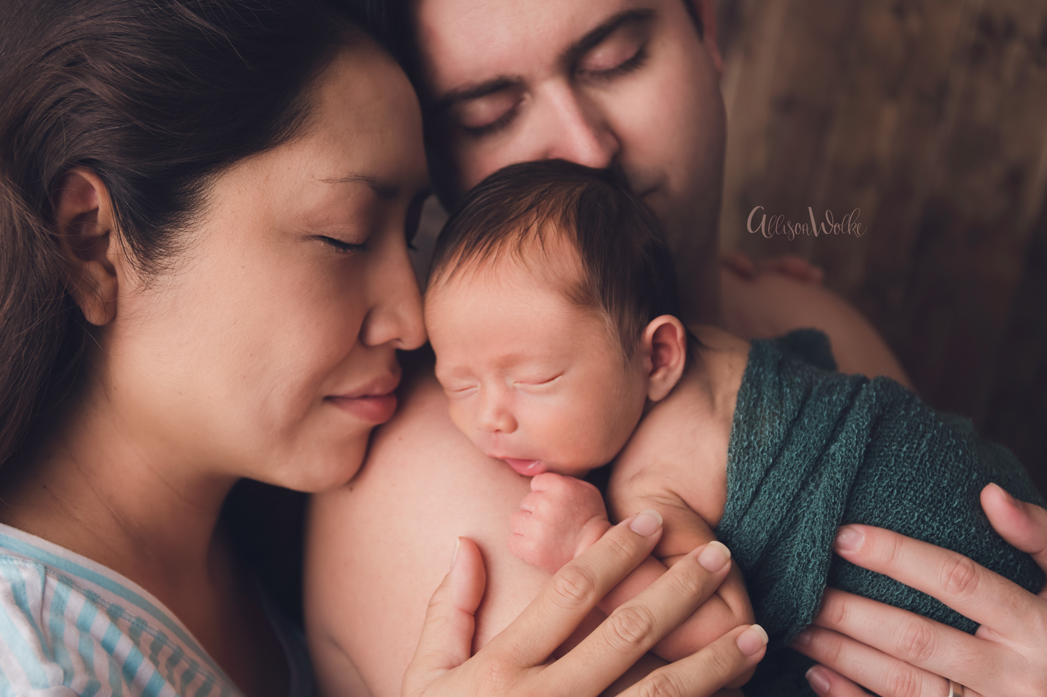 Family with newborn