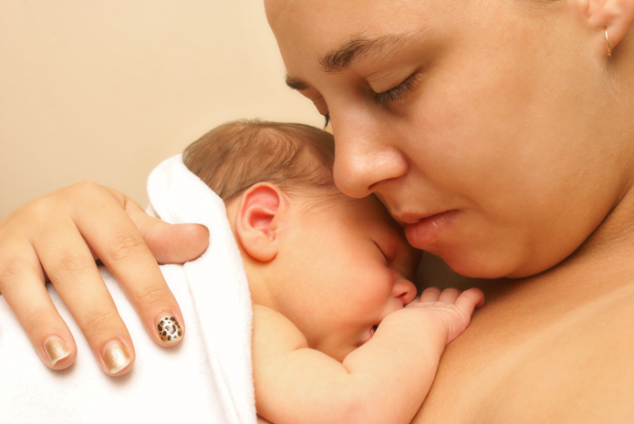 Mom and baby